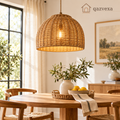 Woven Dome Pendant Light