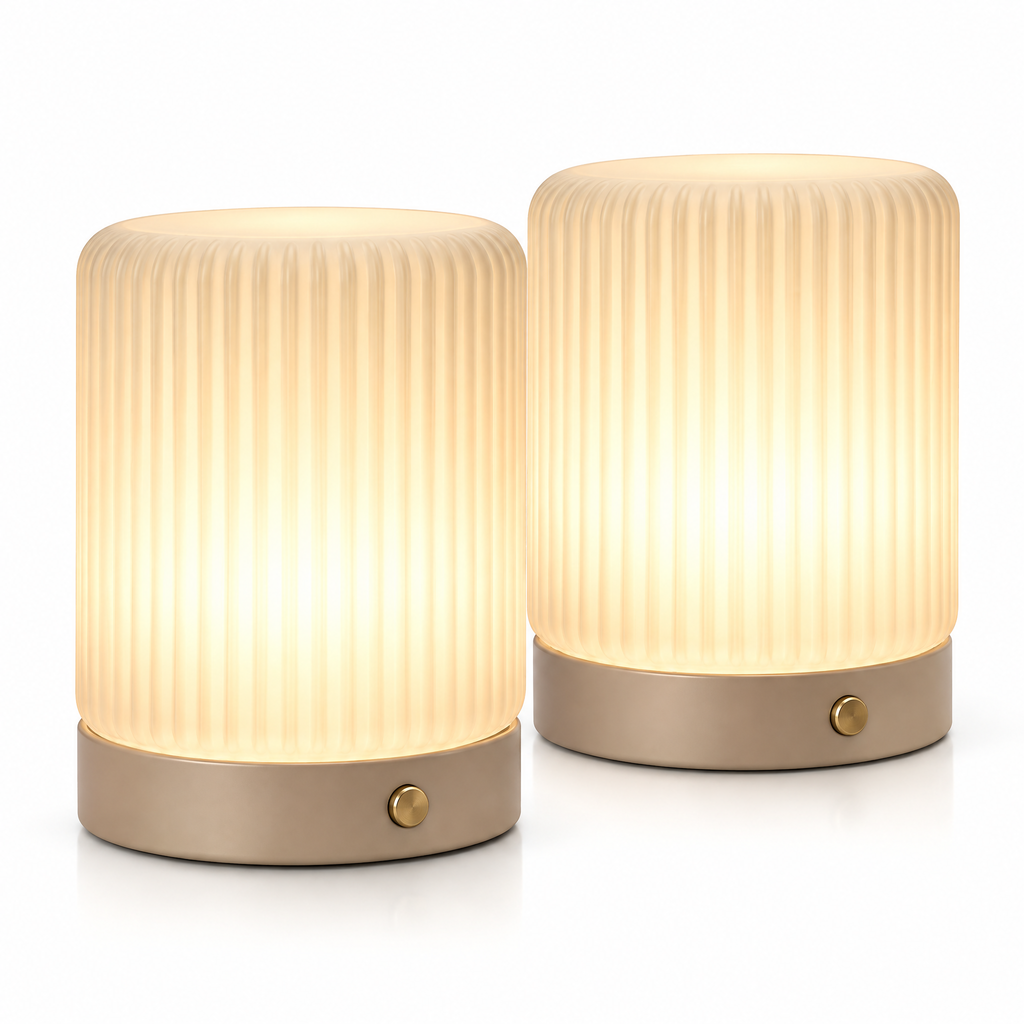 Ribbed Ambient Bedside Lamps