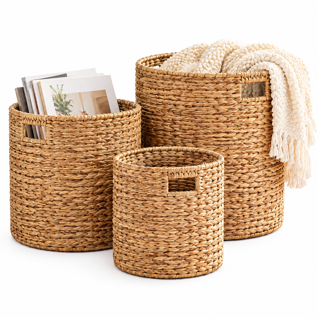 Natural Woven Storage Baskets