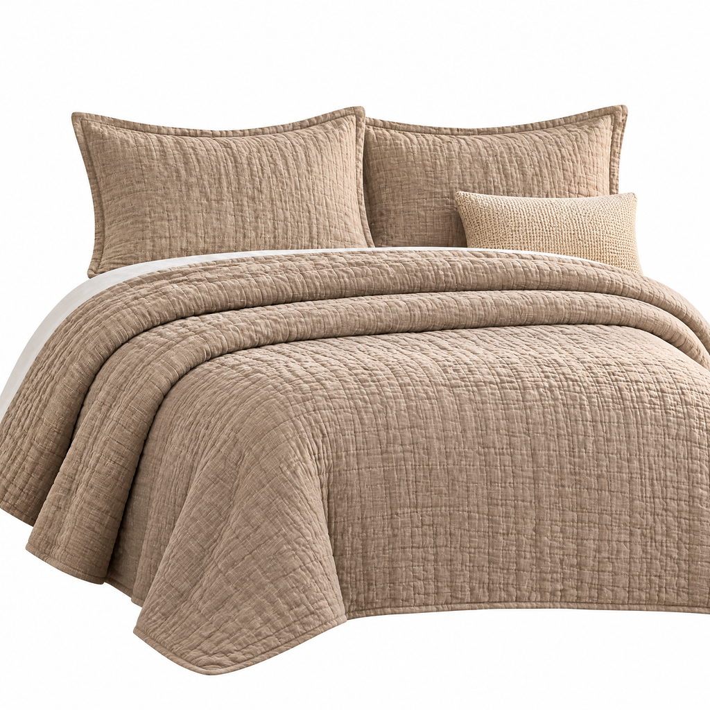 Taupe Textured Quilt