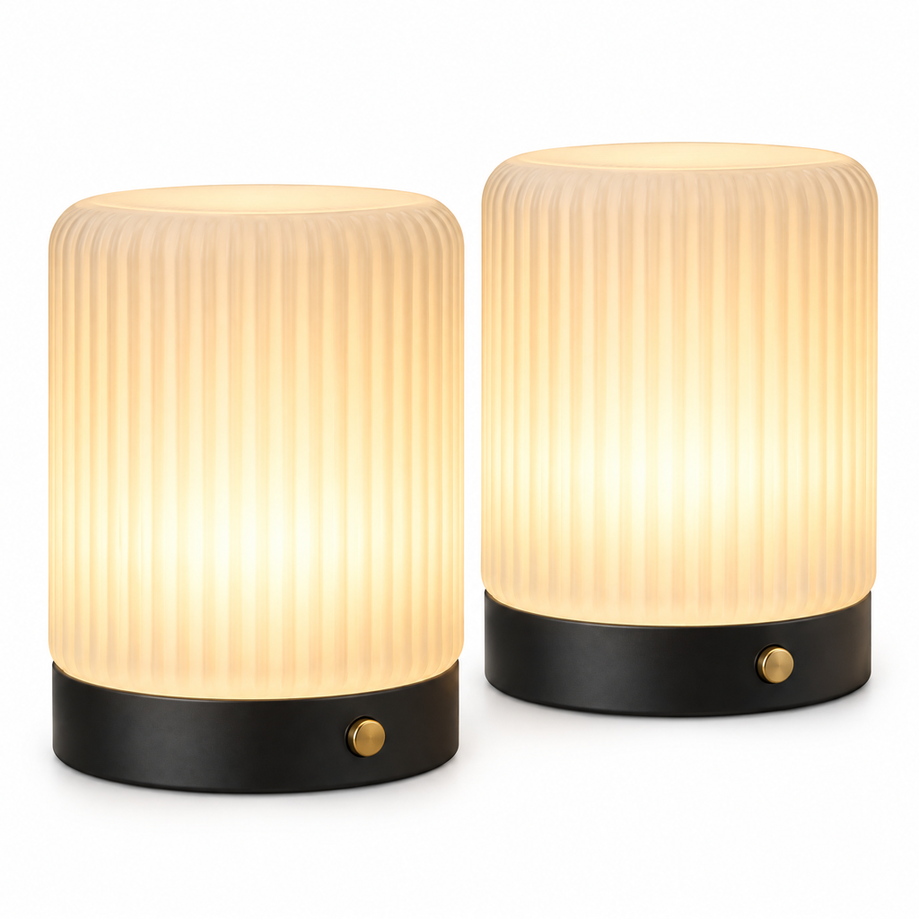 Ribbed Ambient Bedside Lamps