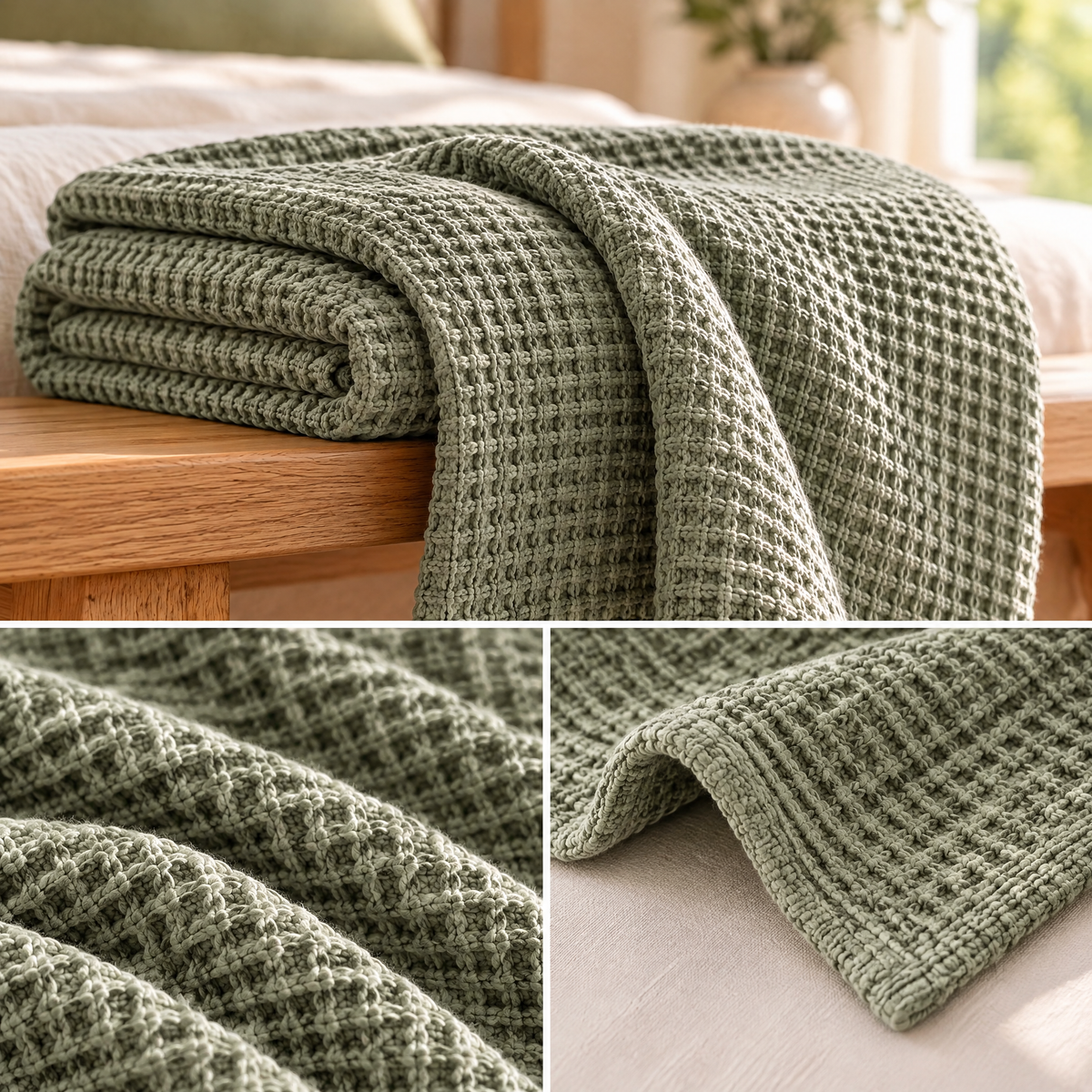 Sage Textured Throw