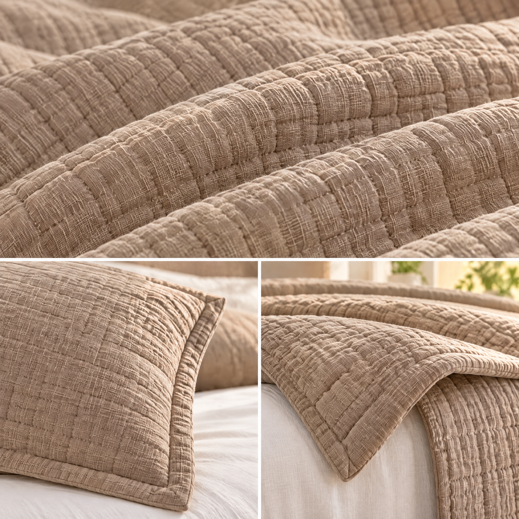 Taupe Textured Quilt