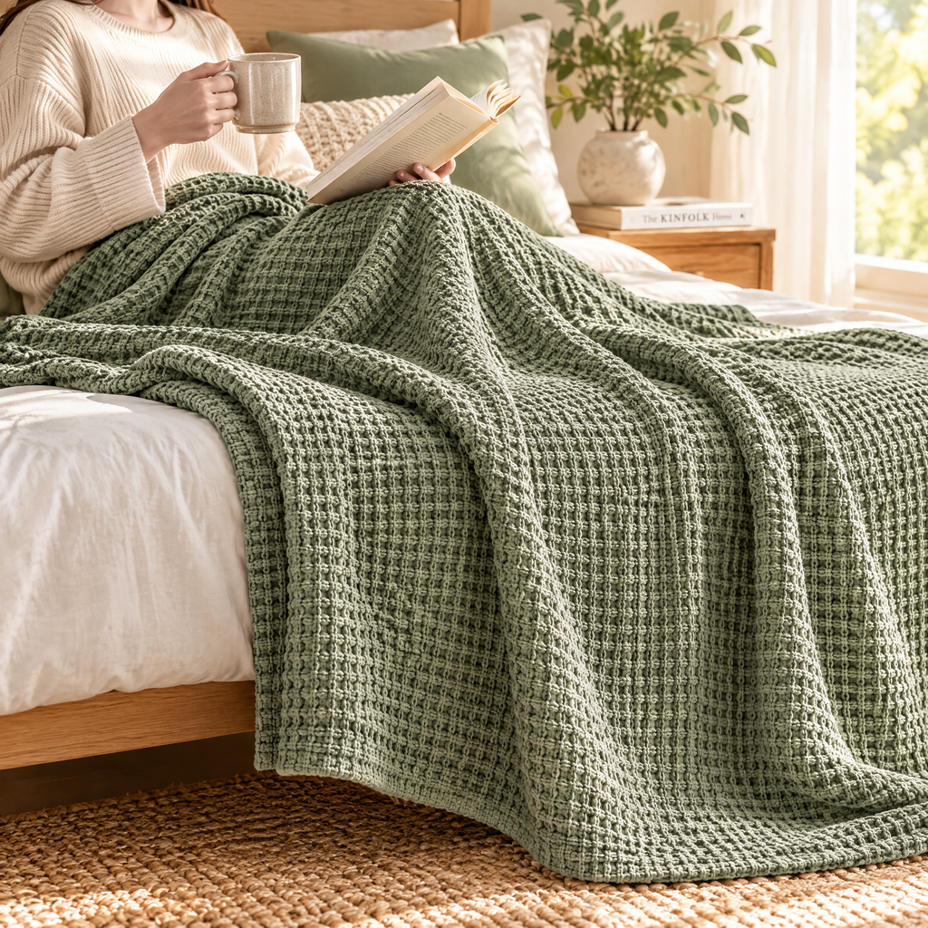 Sage Textured Throw